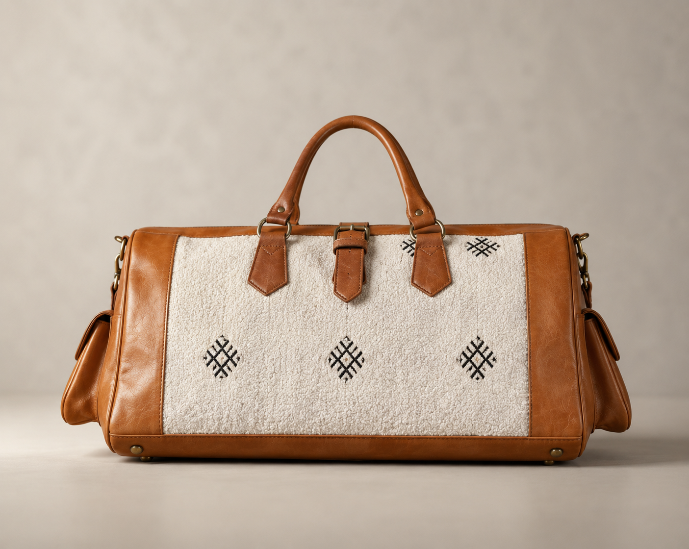 Moroccan Kilim Travel Bag – Handmade Luxury Weekender Duffel