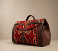 Handmade Moroccan Kilim Leather Travel Bag – Luxury Weekender Duffel Bag for Men & Women